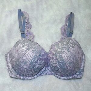 Victoria’s‎ Secret Dream Angels Lilac Floral Lace Pushup Bra W Lace Straps 34D